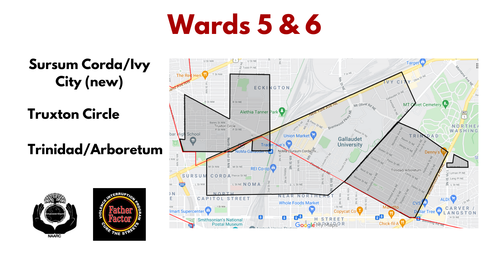 sites in wards 5 and 6
