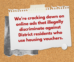 illegal and discriminatory advertisements against housing voucher holders on online platforms