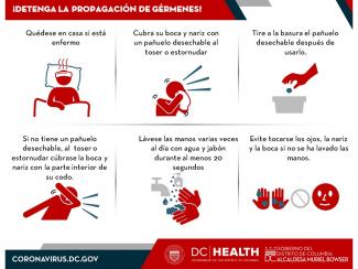 Stop the Spread of Germs Spanish