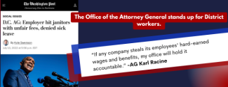The Office of the Attorney General stands up for District workers
