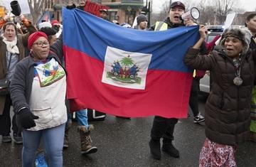 Haitian Immigrant Protest